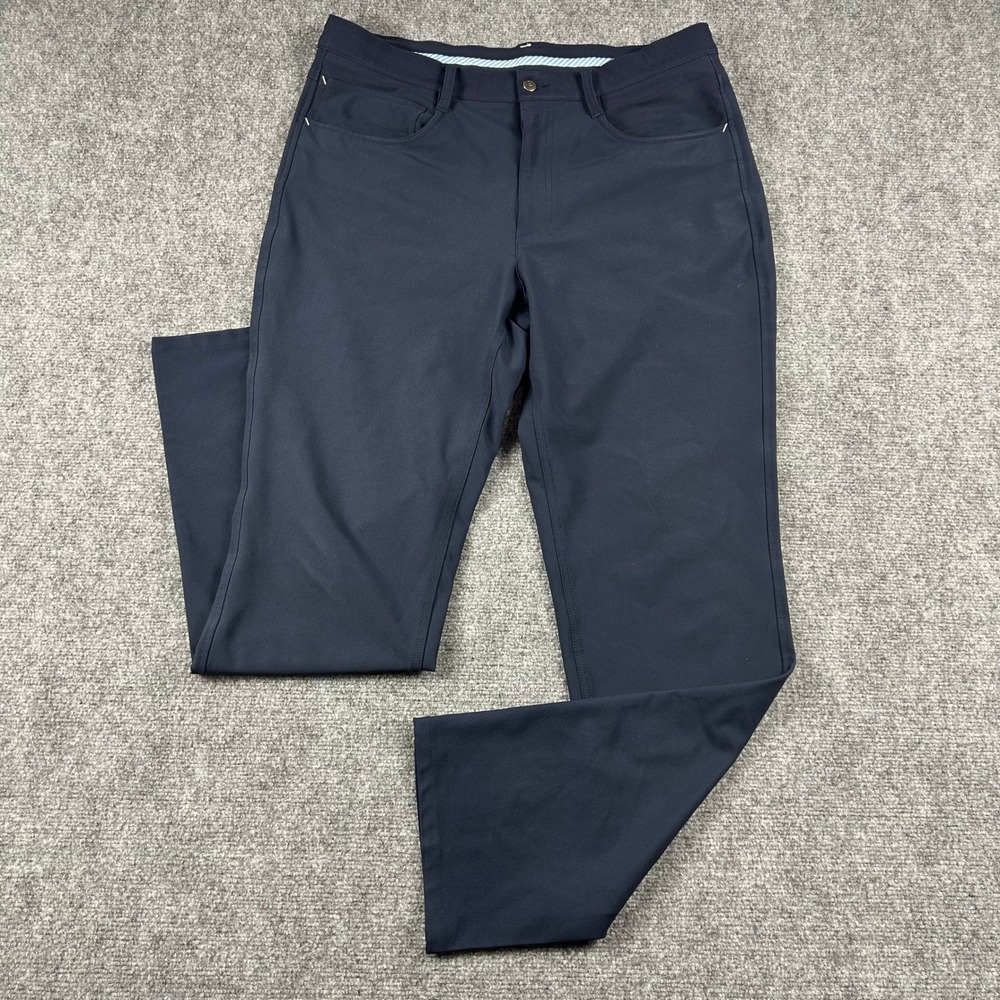 FootJoy Golf Pants Mens 34x32 Blue Athletic Fit 5-Pocket Performance Stretch